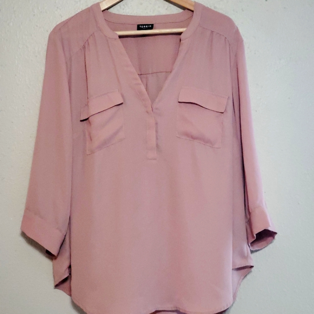 Torrid Harper Blush Blouse